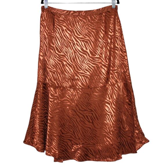 Anthropologie Maeve Tamra Jacquard Midi Skirt 14 NWT - Picture 5 of 5